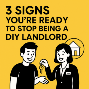 a landlord giving keys to a property manager to help with his investment