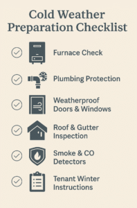 prepare your rental for cold weather